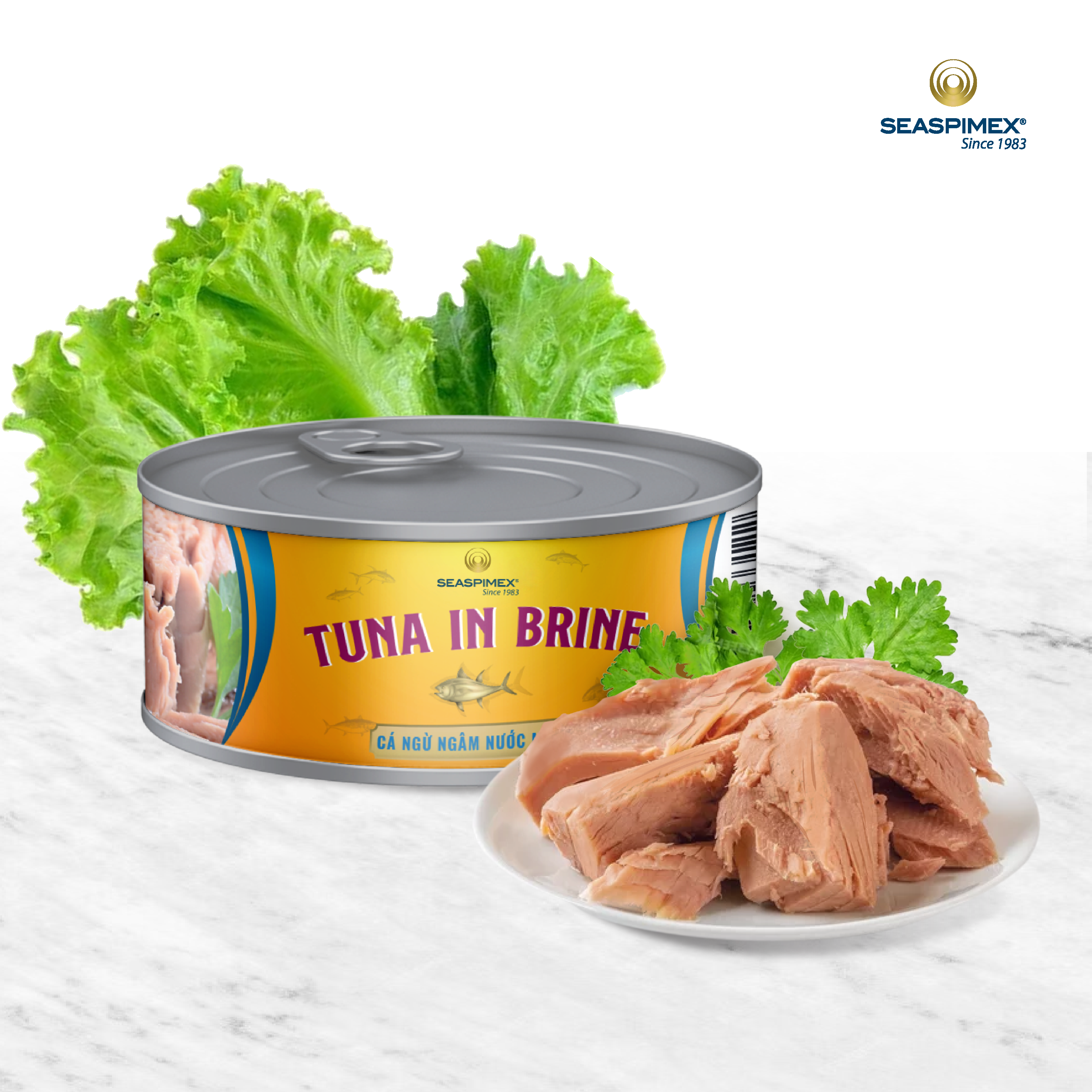 Canned Skipjack Tuna (Katsuwonus pelamis) – Solid in Brine 170g